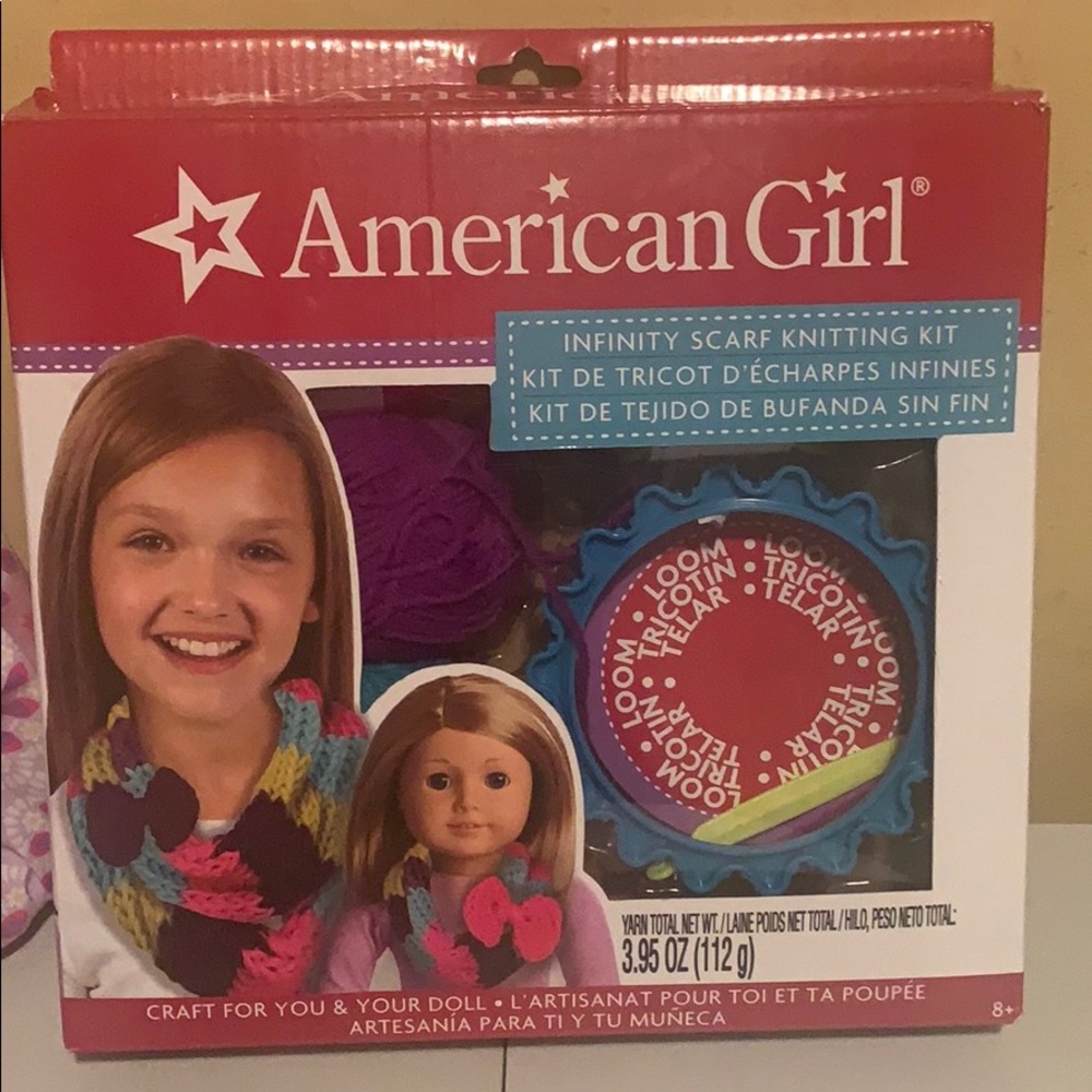 American girl doll knitting set!